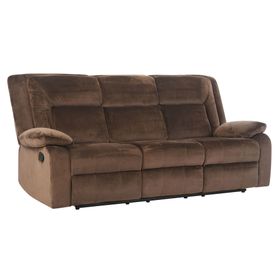 Sofá reclinable 3 cuerpos Amberes café claro Cic.