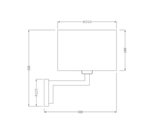 Aplique 1L E27 Z inox Diseño 3.