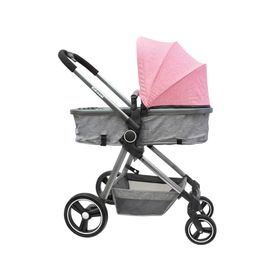 Coche cuna Compacto rosado Kidscool.