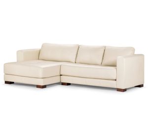 Sofá seccional Copeland izquierdo beige Rosen.