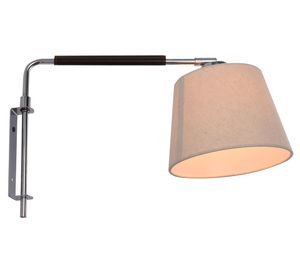 Aplique 1L E27 cordón cromo Diseño 3.