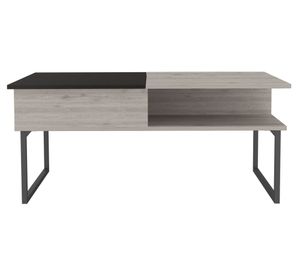 Mesa de centro rectangular 5G-3 45.7x105.1x66 cm ceniza/wengué