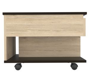 Mesa funcional rectangular 5G-1 39/70x55x50 cm rovere/wengue