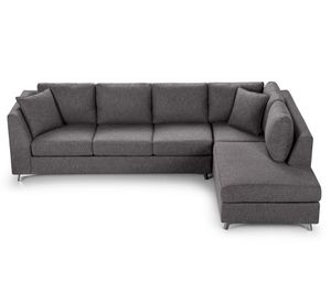 Sofá seccional Carter derecho charcoal Rosen.