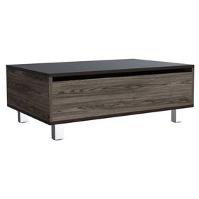 Mesa funcional rectangular 5G-2 29.7/43.3x80x54.5 cm coñac/wengue
