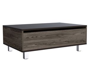 Mesa funcional rectangular 5G-2 29.7/43.3x80x54.5 cm coñac/wengue