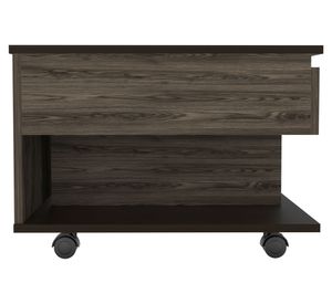 Mesa funcional rectangular 5G-1 39/70x55x50 cm coñac/wengue