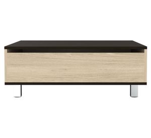 Mesa funcional rectangular 5G-2 29.7/43.3x80x54.5 cm rovere/wengué