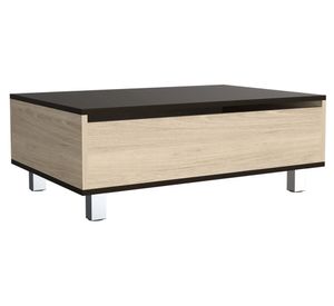 Mesa funcional rectangular 5G-2 29.7/43.3x80x54.5 cm rovere/wengué