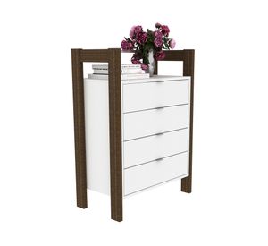 Mueble oficina 4 cajones AZ blanco Tecnomobili