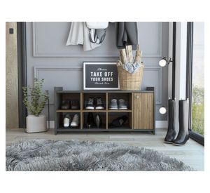 Zapatero recibidor Z-101 carbón/gales TuHome