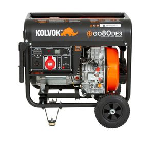 Generador eléctrico a diésel trifásico 6500W GO80DE3&nbsp; Kolvok