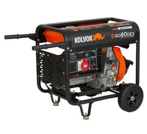 Generador eléctrico a diésel trifásico 6500W GO80DE3&nbsp; Kolvok