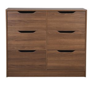 Cómoda 6 cajones nogal Cic