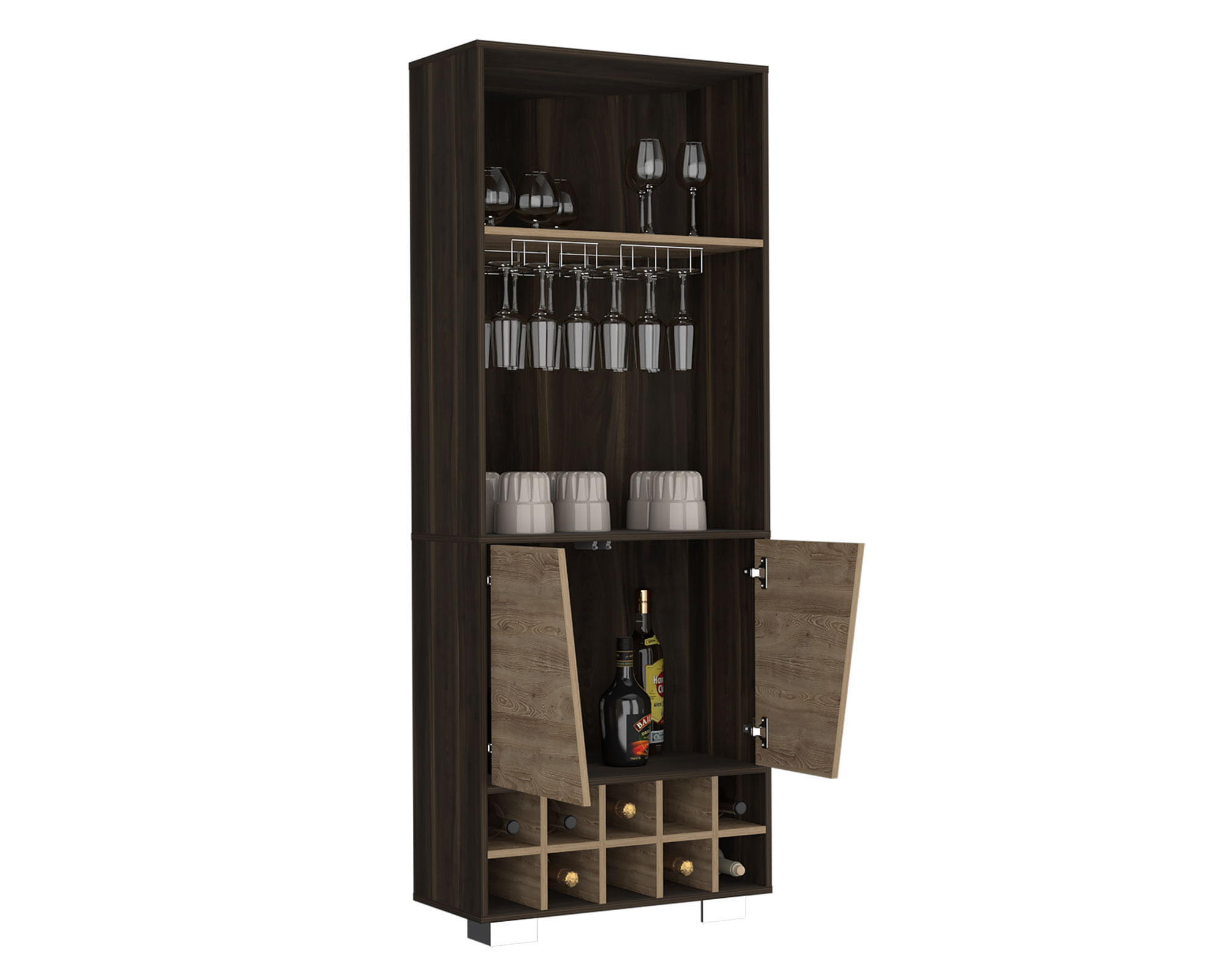 Mueble Bar 2 Puertas Fraktal TuHome