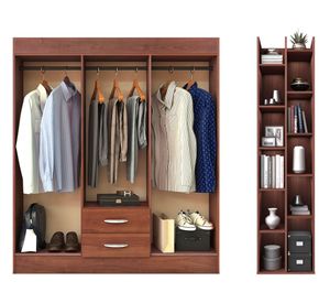 Clóset Trancura + librero Sucre cerezo Cic