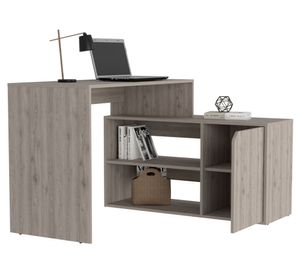 Escritorio 1 puerta Rennes ceniza TuHome