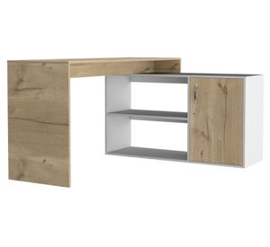 Escritorio 1 puerta Axis duna/blanco TuHome