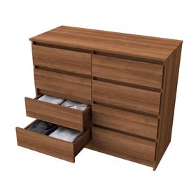 Cómoda austria 8 cajones nogal Cic