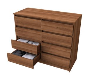 Cómoda austria 8 cajones nogal Cic