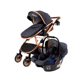 Coche Travel System 3 en 1 azul Kidschool