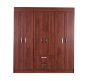 Clósets 6 puertas + 2 cajones café