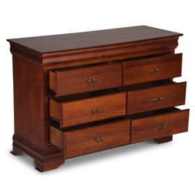 Cómoda 6 cajones Miro café claro Cic