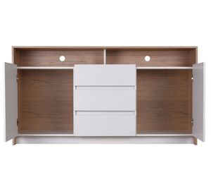 Rack Alto Colbun 2 puertas 3 cajones olmo-blanco Cic