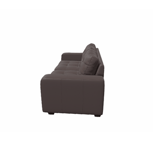 Sofá 2 cuerpos marrón Rosen