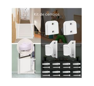 Reja infantil retráctil 140 cm blanco