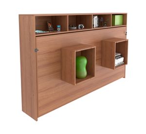 Cama funcionales 1 plaza almendra