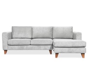 Sofá seccional derecho 3 cuerpos Parma perla