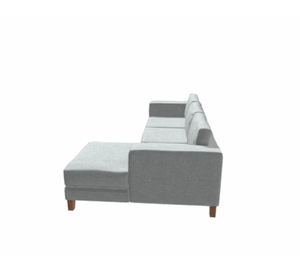 Sofá seccional derecho 3 cuerpos Parma perla