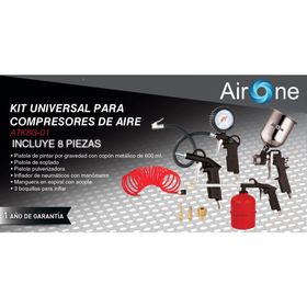Kit accesorios compresores 8 piezas