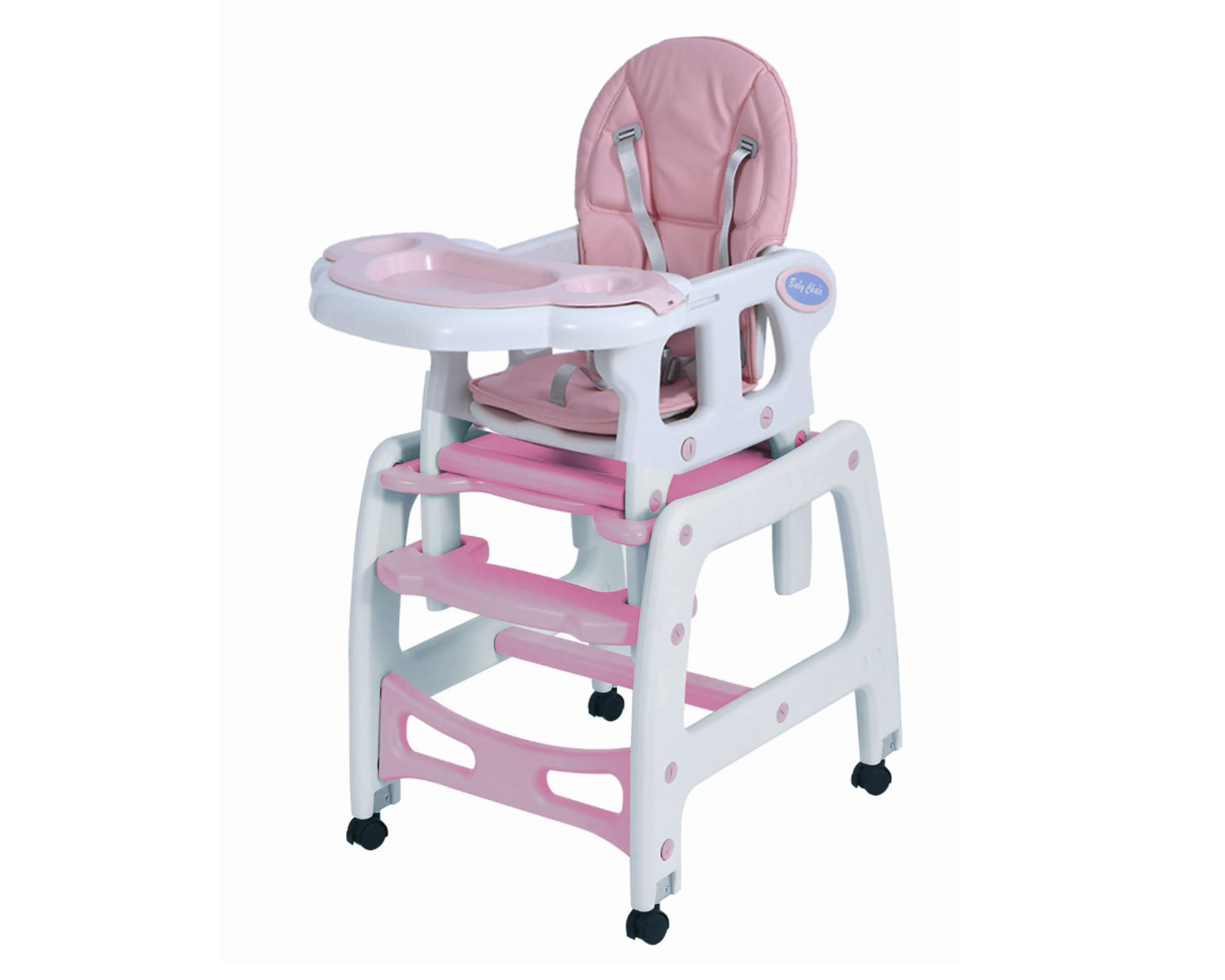 Kidscool Silla comer 3 funciones New rosa claro