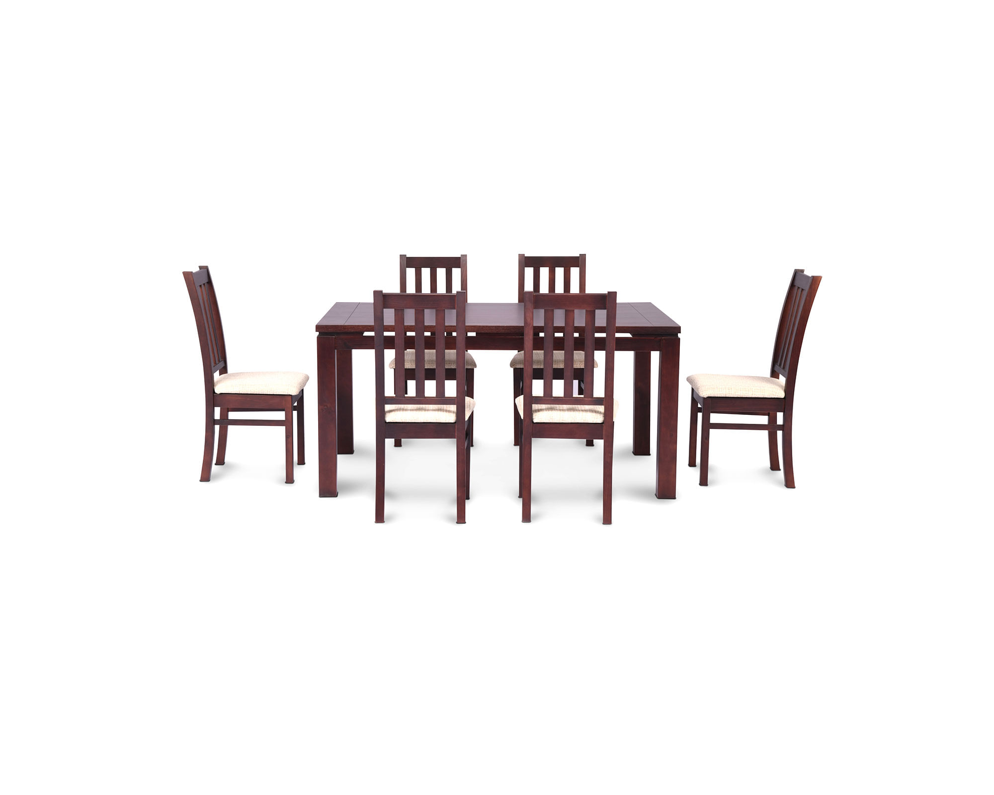 CIC Juego de comedor 6 sillas Ñuble beige