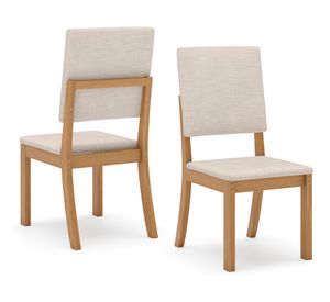 Comedor 4 sillas MDP Off rústico blanco