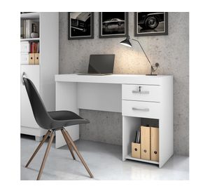 Escritorio 2 cajones Lara blanco