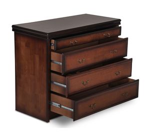 Cómoda 4 cajones Tamesis café oscuro Cic