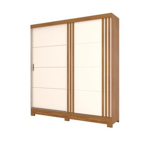 Clóset 2 puertas 3 cajones Off blanco/rústico