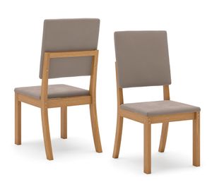 Comedor 4 sillas Lana rústico blanco