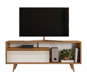 Rack TV 60" freijo/blanco