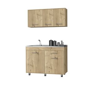 Kit cocina 5 puertas Orion duna blanco