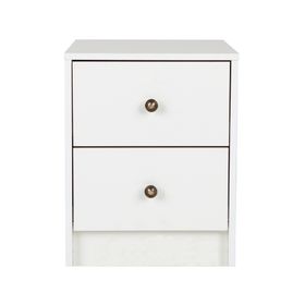 Velador 2 cajones Kids blanco