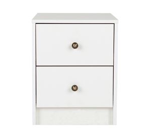 Velador 2 cajones Kids blanco