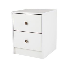 Velador 2 cajones Kids blanco