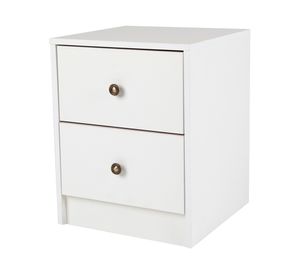 Velador 2 cajones Kids blanco