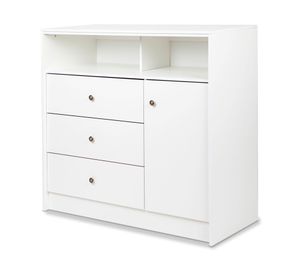 Cómoda 3 cajones 1 puerta Kids blanco