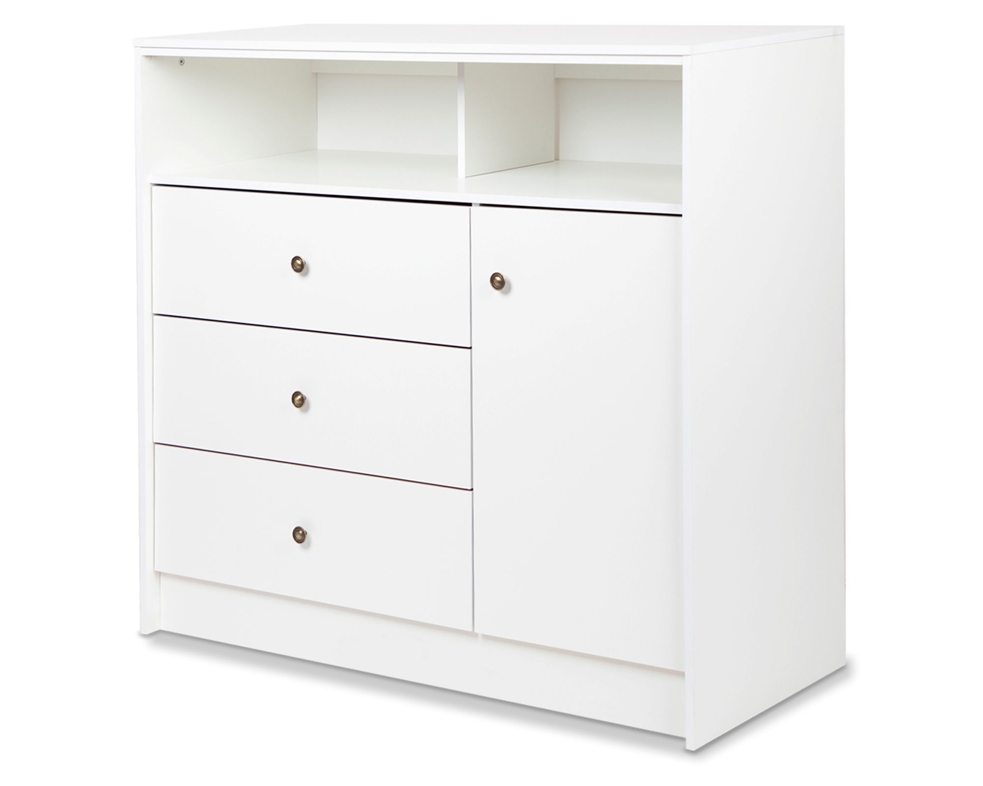 Cómoda 3 cajones 1 puerta Kids blanco | Easy.cl