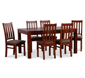 Comedor 6 sillas Ñuble caramelo/chocolate